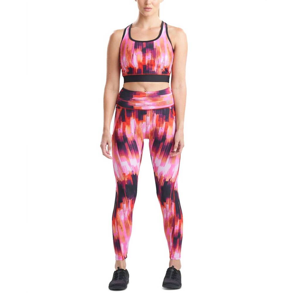 NEW NATORI printed cropped top in arora pink